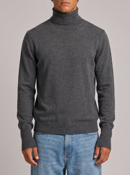 Ballantyne Derby Grey Cashmere Turtleneck Grey
