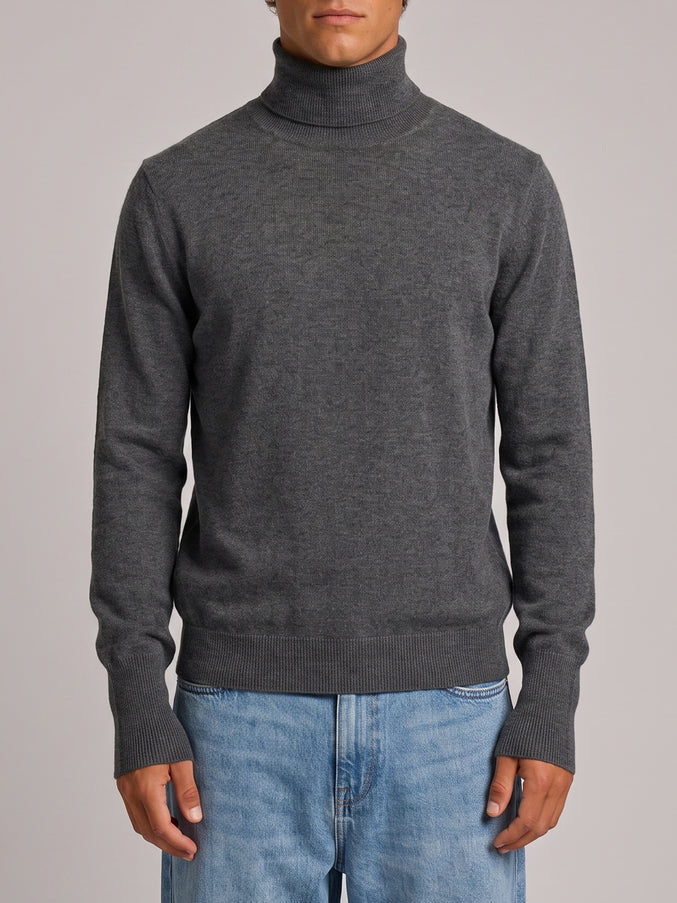 Ballantyne Derby Grey Cashmere Turtleneck Grey