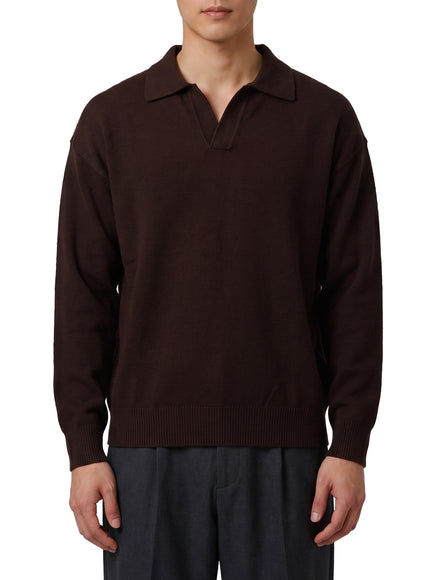 Roberto Collina Moor Brown Skipper Polo Shirt Brown