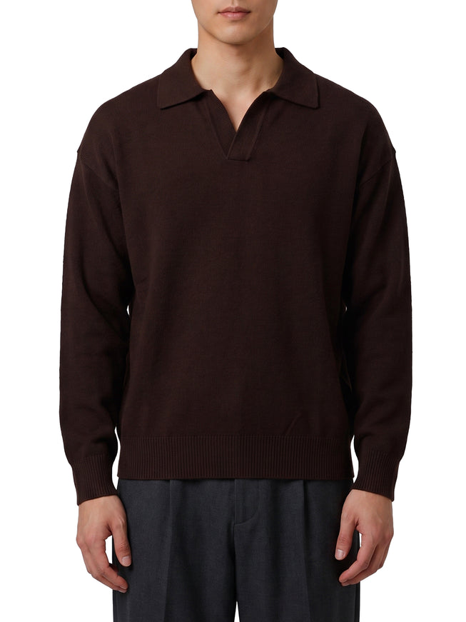 Roberto Collina Moor Brown Skipper Polo Shirt Brown