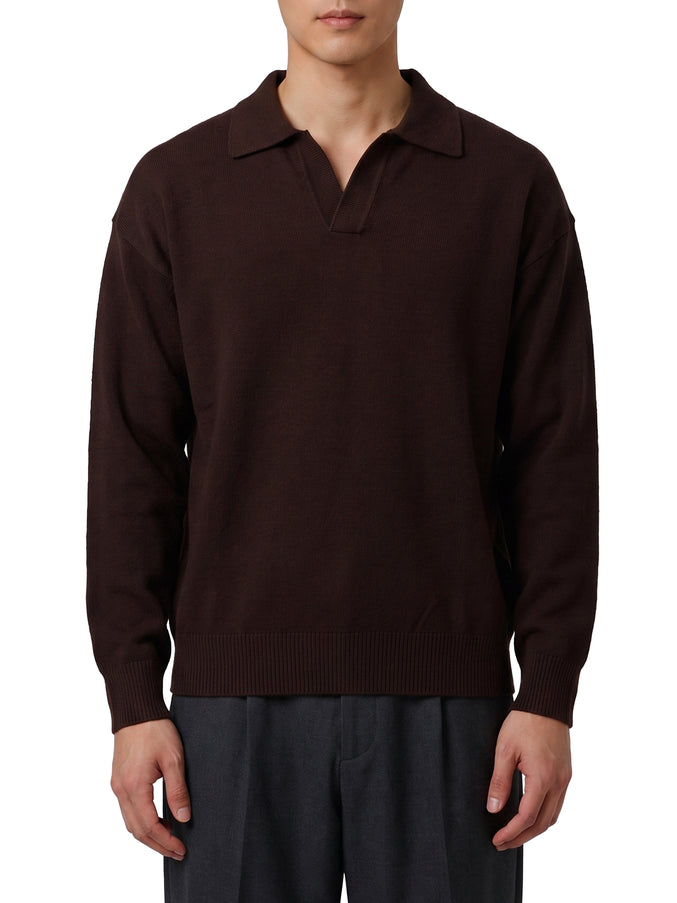 Roberto Collina Moor Brown Skipper Polo Shirt Brown