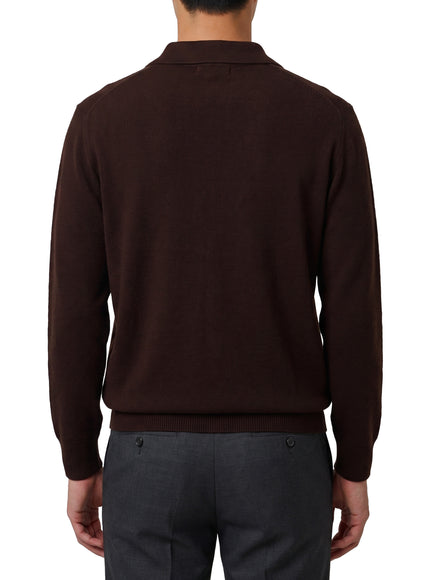 Roberto Collina Moor Brown Skipper Polo Shirt