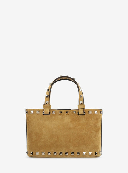 Valentino Garavani Rockstud Mini Suede Shopping Bag