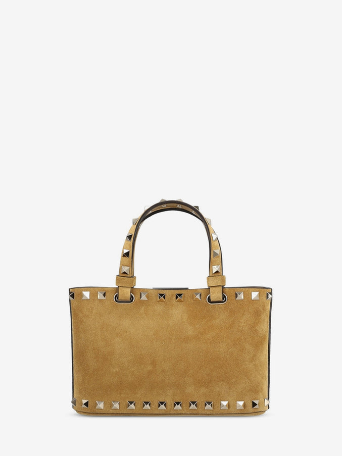 Valentino Garavani Rockstud Mini Suede Shopping Bag
