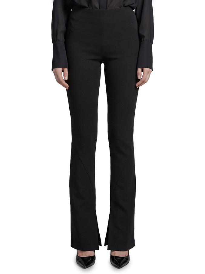 Federica Tosi Cady Trousers With Slit Black