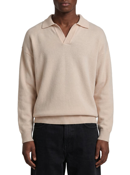 Roberto Collina Pink Salt Skipper Polo Shirt Beige