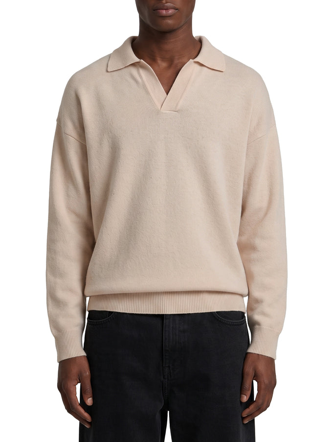 Roberto Collina Pink Salt Skipper Polo Shirt Beige