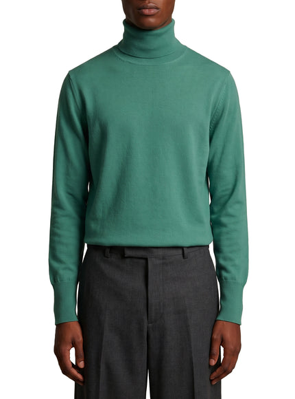 Ballantyne Zephir Green Cashmere Turtleneck Green