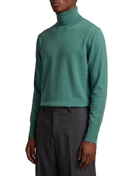 Ballantyne Zephir Green Cashmere Turtleneck