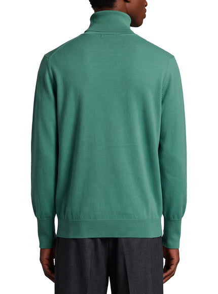 Ballantyne Zephir Green Cashmere Turtleneck