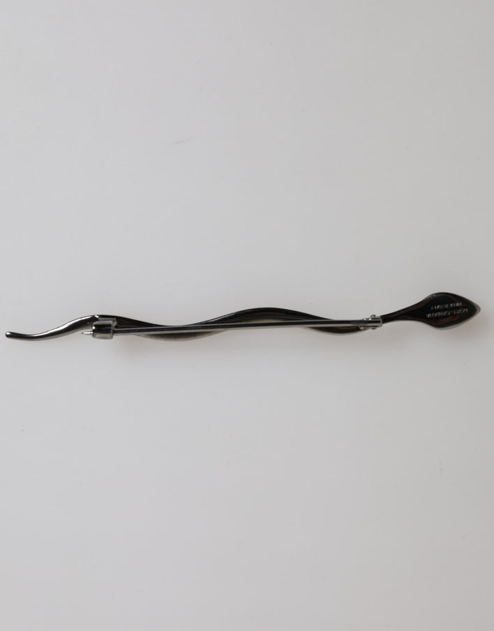 Dolce & Gabbana Crystal Spilla Serpente Brooch Pin