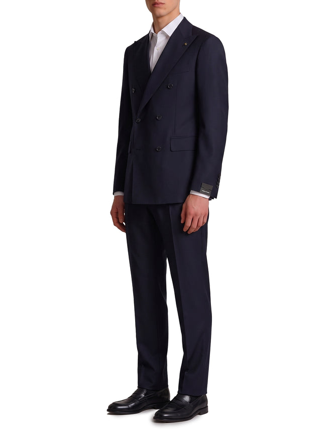 Tagliatore Blue Virgin Wool Double-breasted Vesuvio Suit