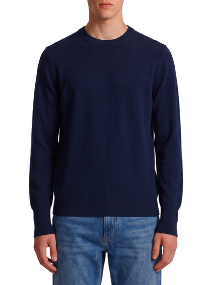 Ballantyne Navy Crewneck Pullover Blue