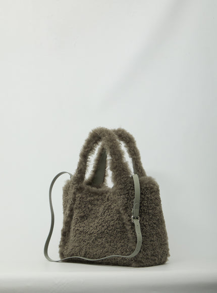 Stella Mccartney Teddy-effect Logo Tote Bag
