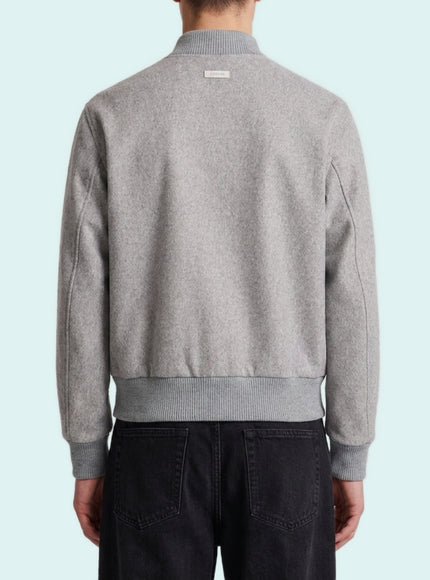 Lardini Light Grey Teor Bomber Jacket