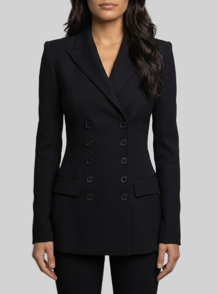 Dolce & Gabbana Double-breasted Wool Jacket Black