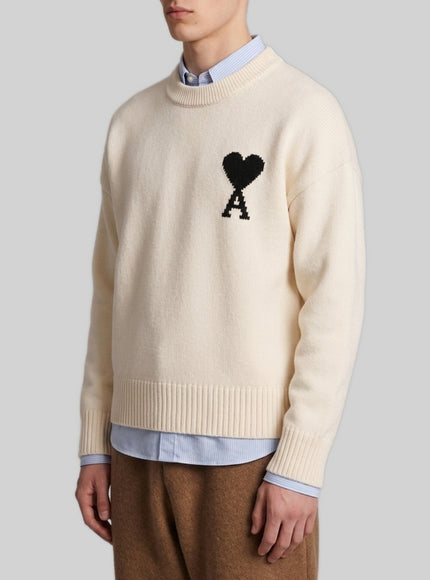 Ami Paris Ami De Coeur Crewneck Sweater