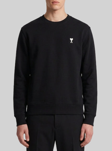 Ami Paris Ami De Coeur Crewneck Sweatshirt Black