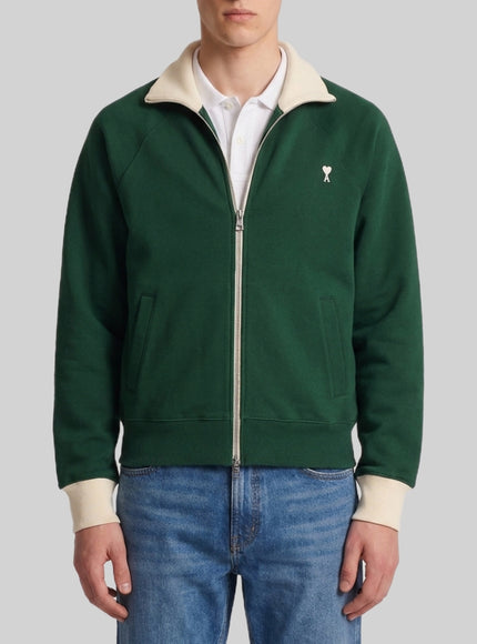 Ami Paris Ami De Coeur Zip-up Sweatshirt N A