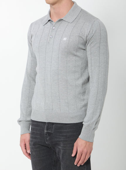 Celine Long-sleeve Triomphe Polo Shirt