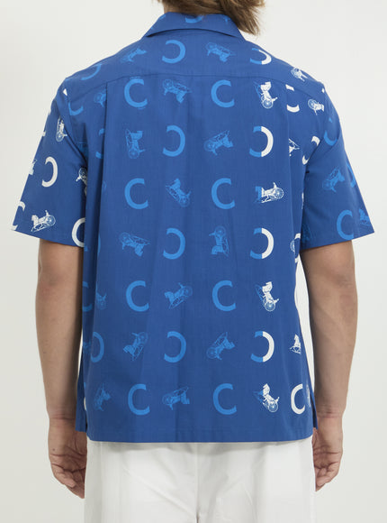 Celine Cotton Poplin Bowling Shirt