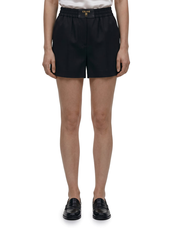 Celine Wool Twill Shorts Black