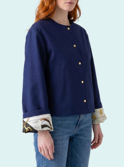 Celine Cotton Gabardine Cardigan Jacket