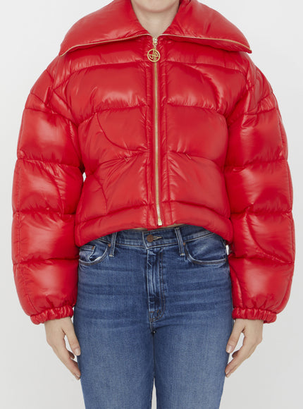 Patou Jp Short Puffer Jacket Red