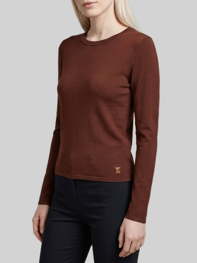 Saint Laurent Cassandre Long-sleeve Top
