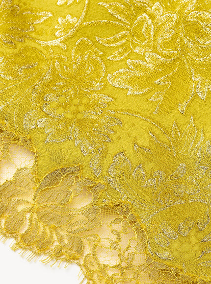 Saint Laurent Brocade And Lace Baroque Mini Skirt