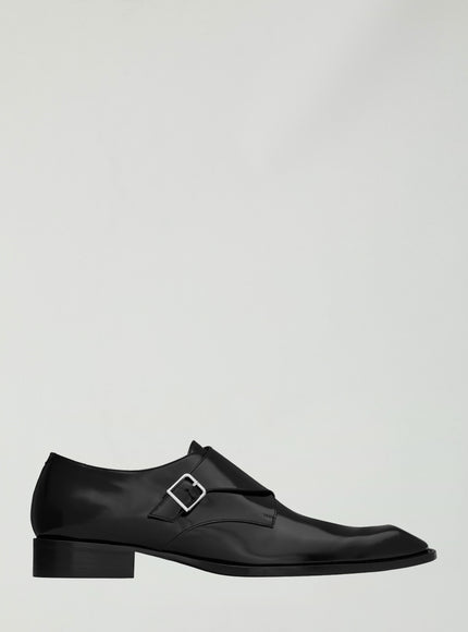 Saint Laurent Monk Strap Connor Loafers Black