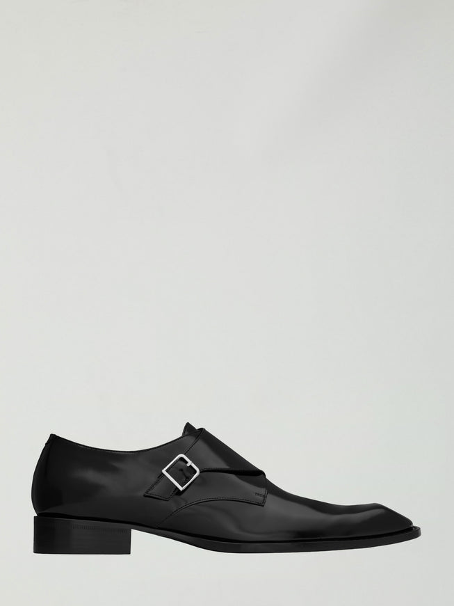 Saint Laurent Monk Strap Connor Loafers Black