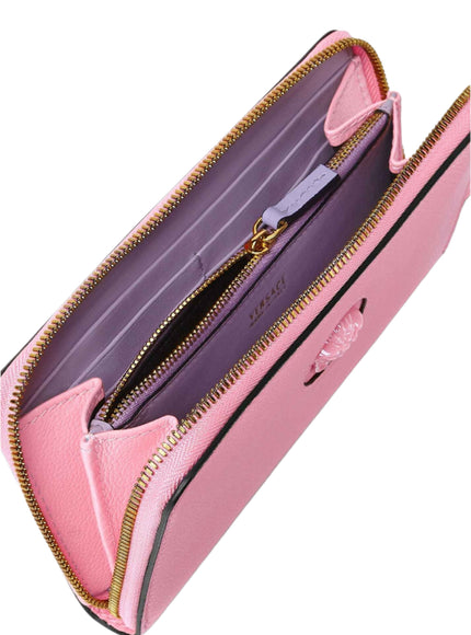Versace Medusa Leather Zip-Around Wallet