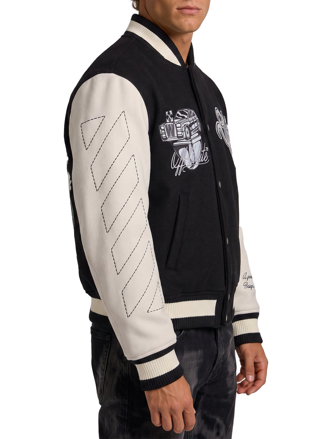 Off White Cat Off College Jacket