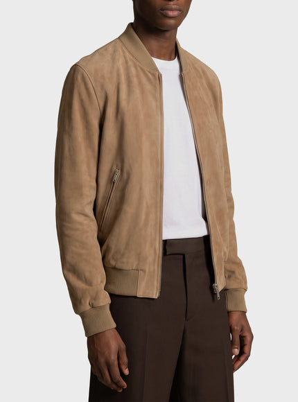 Arma Didier Suede Bomber Jacket