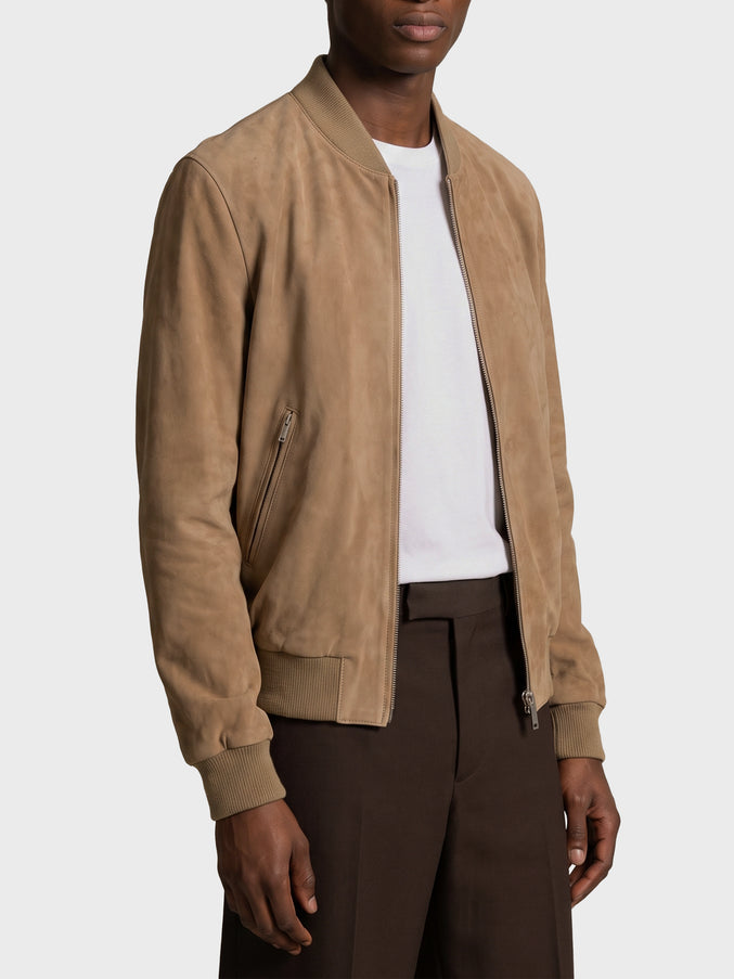 Arma Didier Suede Bomber Jacket