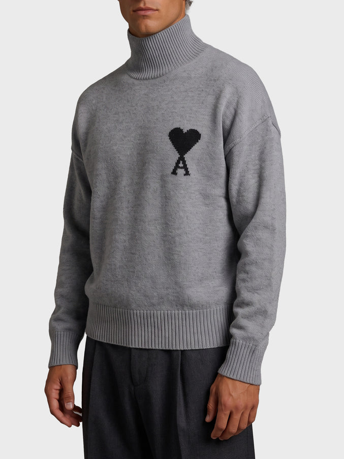 Ami Paris Ami De Coeur Turtleneck Sweater