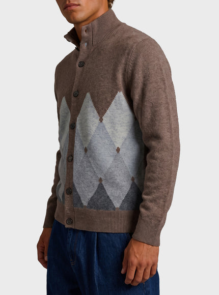 Ballantyne Cashmere Diamond Cardigan