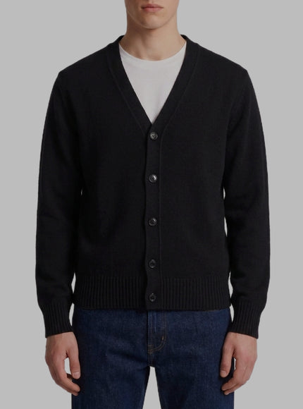 Ami Paris Ami De Coeur Cardigan Black