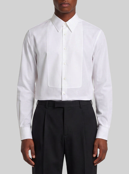 Saint Laurent Smoking Shirt White