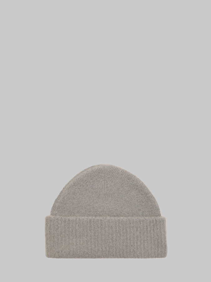 Ami Paris Grey Alpaca Ami De Coeur Beanie