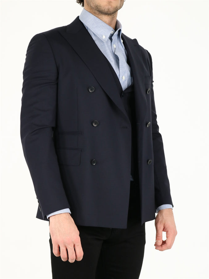 Tonello Blue Wool Jacket