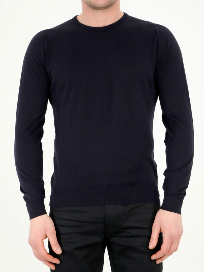 John Smedley Hatfield Pullover Blue