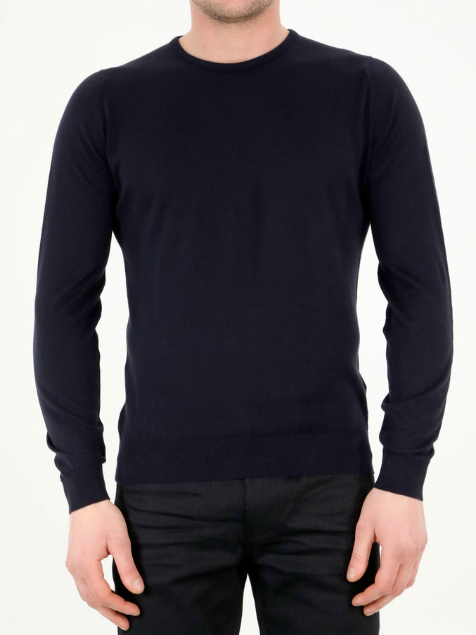John Smedley Hatfield Pullover Blue