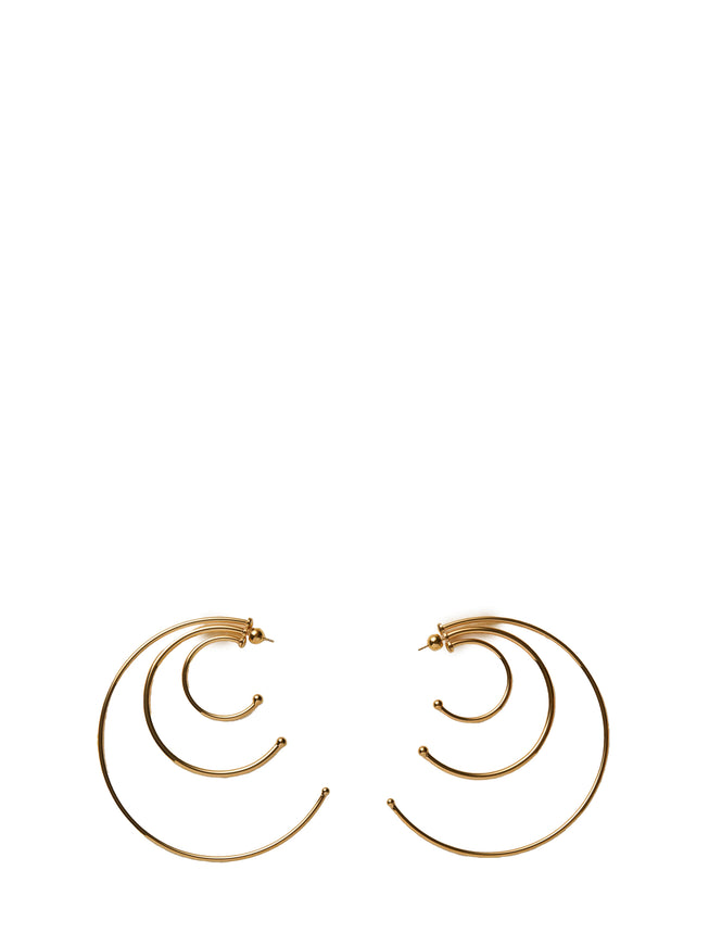 Panconesi Pierced Solar Hoops Earrings Large QT Gold