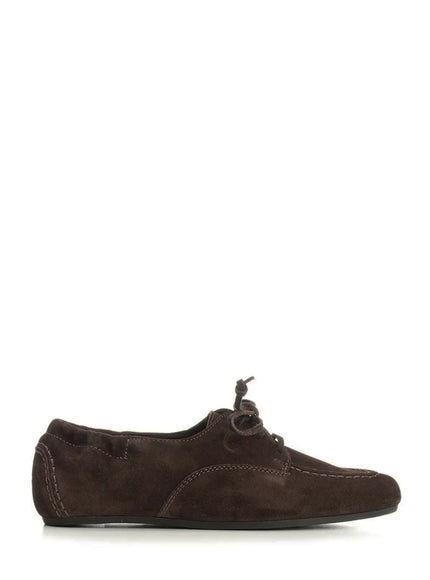 Celine Adam Lace-up Loafers Brown