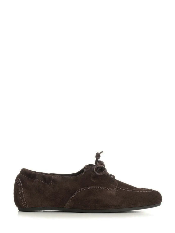 Celine Adam Lace-up Loafers Brown