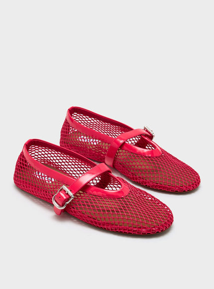Alaia Mesh Flat Ballerinas