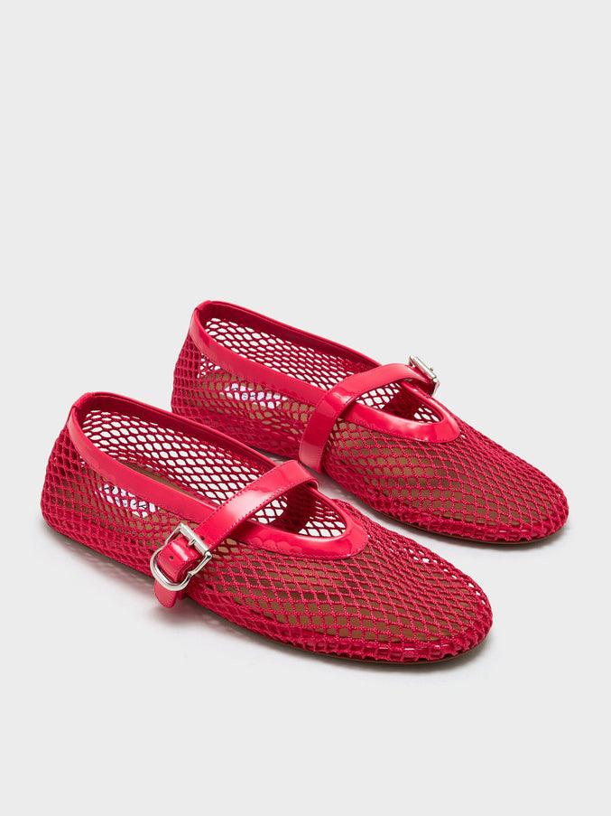 Alaia Mesh Flat Ballerinas