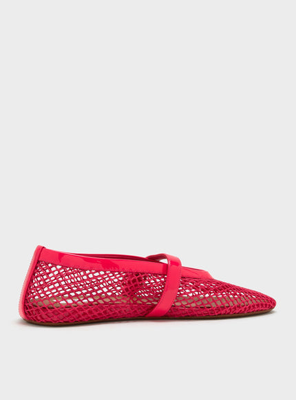 Alaia Mesh Flat Ballerinas